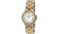 Swiss Edition Men's Bracelet Watch with Two Tone 23K Gold Plated & Silver Sport Bezel