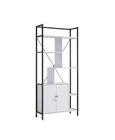 Simplie Fun Bookcase White Black