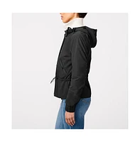 Bernardo Women's Short Hooded Rain Jacket