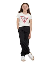 Guess Big Girls Triangle Rhinestone Logo T-shirt