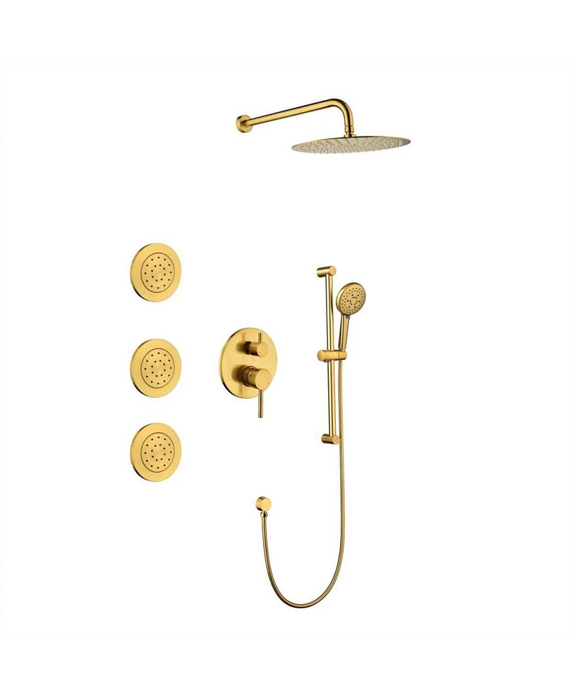 Simplie Fun Complete Shower System with Multiple Components