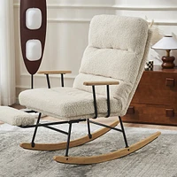 Streamdale Furniture Modern Gliding Rocking Chair with Adjustable Back Angle