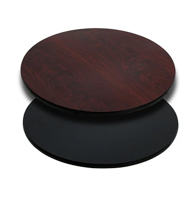 Emma+Oliver 36" Round Table Top With Reversible Laminate Top