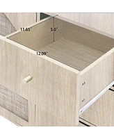 2 Door 3 Drawer Cabinet, Suitable For Bedroom, Living Room, Study