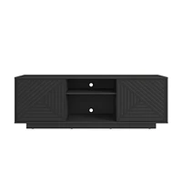Streamdale Furniture Modern Tv Stand For TVs Up To 70", Black