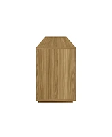 Streamdale Furniture Modern Tv Stand For TVs Up To 70", Oak