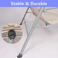 Outdoor Porch Patio Swing Chair With Stand And Waterproof Canopy All Weather Resistant Swing Bench