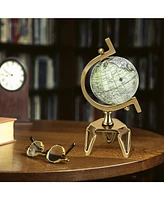 Sugift Educational Geographic 10 Inch World Globe with Triangle Metal Stand