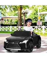 Sugift Lexus LC500 Licensed Kids 12V Ride Remote Control Electric Vehicle