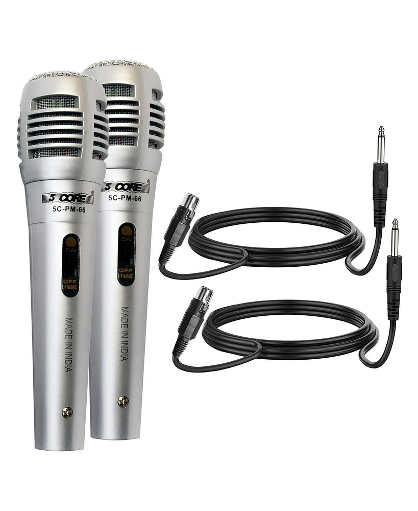 5 Core Microphone Pair Xlr Dynamic Karaoke Singing Handheld Microfono Professional Vocal Dj Music Mic