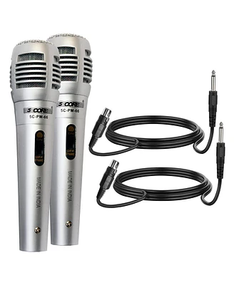 5 Core Microphone Pair Xlr Dynamic Karaoke Singing Handheld Microfono Professional Vocal Dj Music Mic