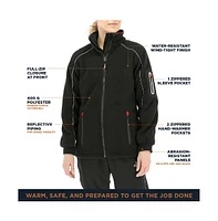 RefrigiWear Women's Hybrid Fleece Jacket - Lightweight Insulated Outerwear for Cold Weather