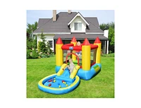 Slickblue Inflatable Kids Slide Bounce House with 580w Blower