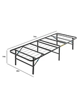 Clara Clark 14" Adjustable Foldable Steel Bed Frame