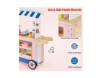 Slickblue Toy Cart Play Set with Pos Machine and Lovely Scale