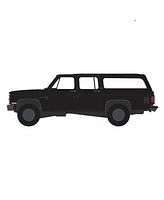 Greenlight Collectibles 1/64 1985 Chevrolet Suburban C10 Custom Deluxe, Black Bandit Series