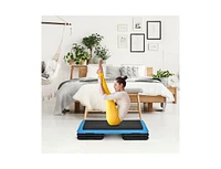 Slickblue 43 Inches Height Adjustable Fitness Aerobic Step with Risers