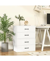 2-Drawer Storage Cabinet Dresser Chest with Handles – Stackable Organizer for Bedroom, Living Room, or Closet