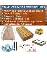 We Games Cribbage and More Travel Game Pack