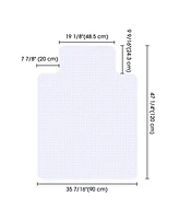 Yescom 4-Pack Office Chair Mat for Carpet 36" x 48" Pvc Floor Mat with Lip for Rolling Chair Clear Computer Desk Chair Mat Home Studio Easy
