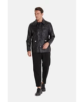 Furniq Uk Men's Safari Coat, Black