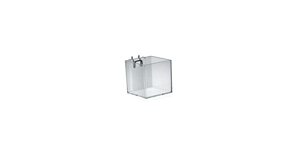 Azar Displays 4" Cube Bin for Pegboard or Slat wall, 4