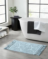 Jean Pierre New York Ricardo Fringe Cotton Bath Rug 21"x 41"