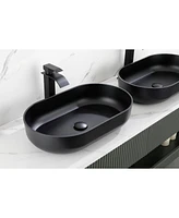 Streamdale Furniture 24x14x5.5 Matte Shell Bathroom Sink