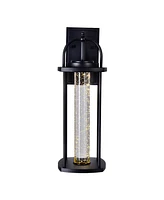 Cwi Lighting 18" Metal Greenwood Led Outdoor Wall Lantern