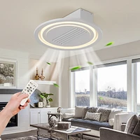 Streamdale Furniture 2 2" Modern Leafless Ceiling Fan With Remote Control Removable And Washable