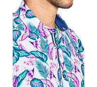 Society of Threads Men's Leaf-Print Shirt