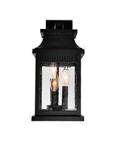 Cwi Lighting 16" Metal Milford 3 Light Outdoor Wall Lantern