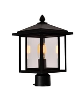 Cwi Lighting 15.3" Metal Crawford 1 Light Outdoor Lantern Head