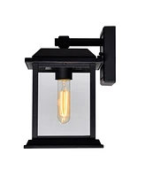 Cwi Lighting 10.2" Metal Blackbridge 1 Light Outdoor Wall Lantern