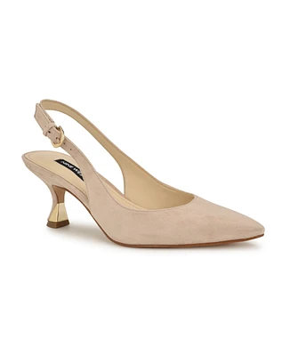 Nine West Women's Jannit Pointy Toe Slingback Dress Pumps