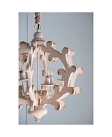 Streamdale Furniture Adjustable Light Wood Chandelier - Bulb Not Included