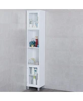 Costway 71" Bathroom Tall Tower Storage Cabinet Organizer Display Shelves Bedroom