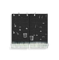 Azar Displays 70-Piece Pegboard Organizer Kit (2- 13.5" x 22"), Gift Shop