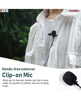 5 Core Lavalier Microphone Clip On • Professional Grade 3.5mm Lapel Mic • Omnidirectional Lav Mic