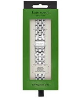 Kate Spade New York Women's Silver Stainless Steel Band for Apple Watch, 42,44,45,49mm