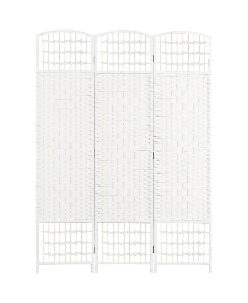 Homcom Panel Room Divider Folding Privacy Screen 5.6' Room Separator