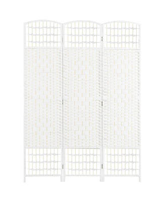 Homcom Panel Room Divider Folding Privacy Screen 5.6' Room Separator