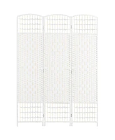 Homcom Panel Room Divider Folding Privacy Screen 5.6' Room Separator