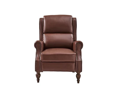 Hulala Home Adrian Traditional Faux Leather Manual Recliner