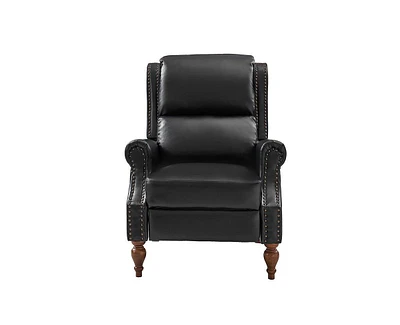 Hulala Home Adrian Traditional Faux Leather Manual Recliner