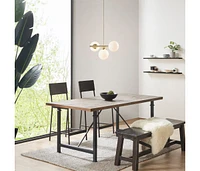 Aurelia 3-Light Chandelier With Frosted Glass Globe Bulbs