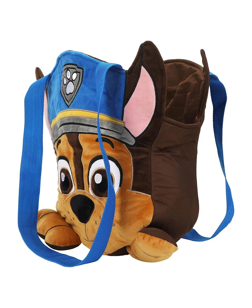 Paw Patrol Chase Padded Plush Tote Bag