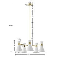 Streamdale Furniture Ezra 5-Light Metal Chandelier