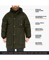 RefrigiWear Big & Tall Iron-Tuff Ice Parka with Hood Water-Resistant Insulated Coat