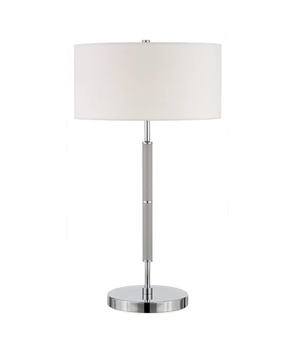 Hudson & Canal Simone 25" Tall 2-Light Table Lamp with Fabric Shade